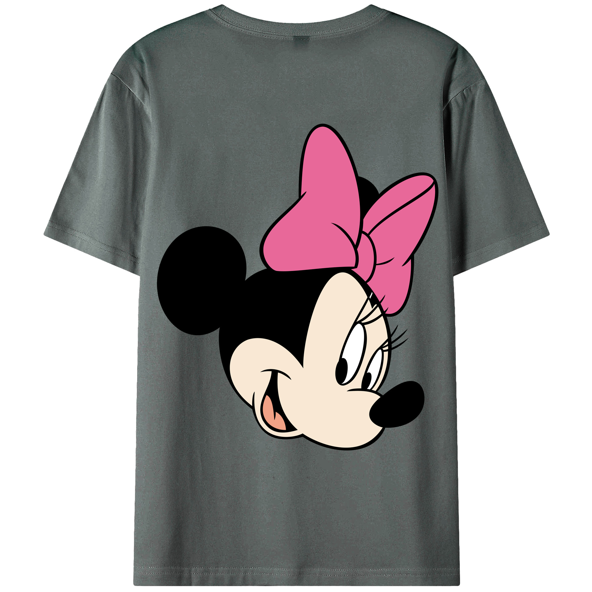 ミッキーマウス Mickey Mouse 綿100％ メンズ半袖Tシャツ（バックプリント） 通気性